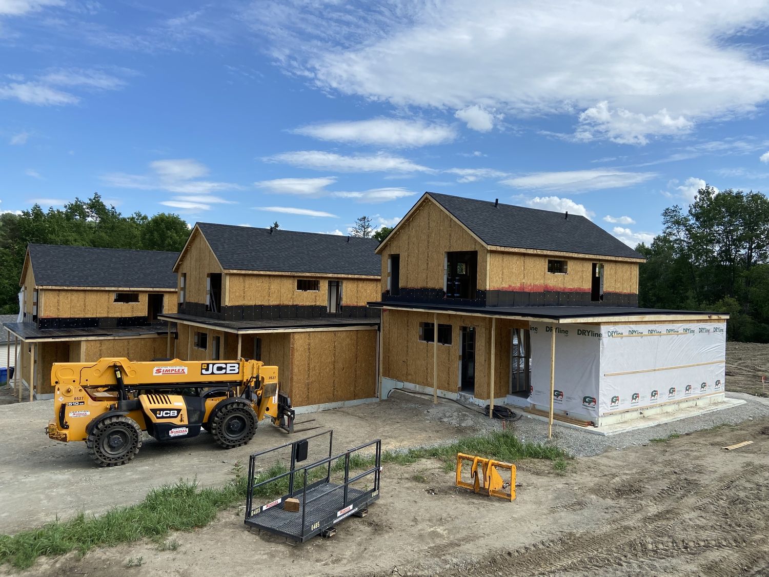 House Construction Exteriors from a Condos, apartments project near Sherbrooke (Estrie) by Construction Latulippe