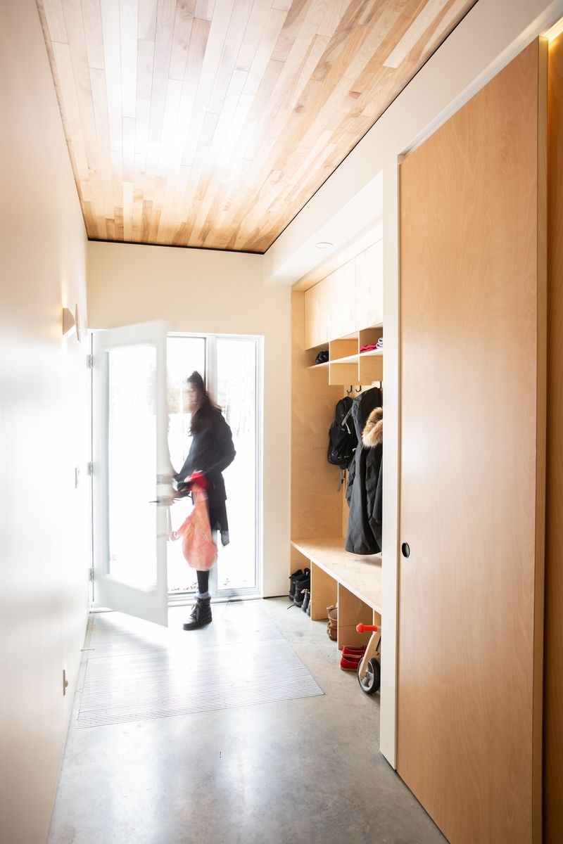 Hall from a Single family homes project near Granby - Bromont - Cowansville by UrbanEco Construction
