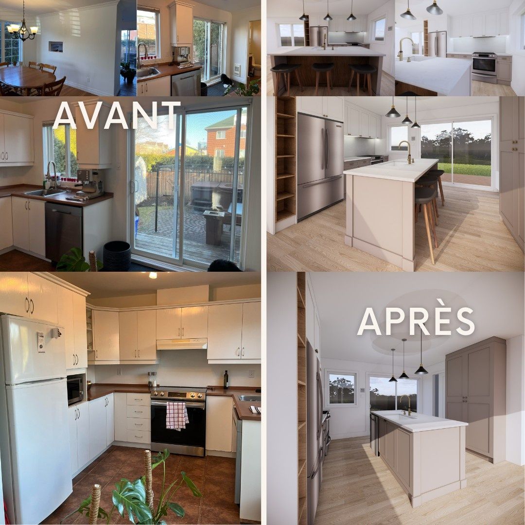 Avant rénovation d'un projet de Cuisines près de Montréal/Laval/Longueuil (Grand Montréal) de FD Architecture inc.