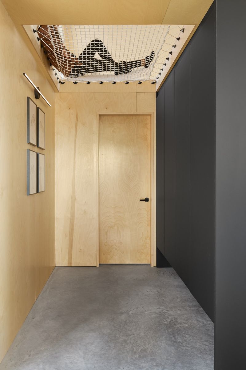 Couloir d'un projet de Maisons unifamiliales près de Granby/Bromont/Cowansville (Estrie) de Écorce architecture écologique