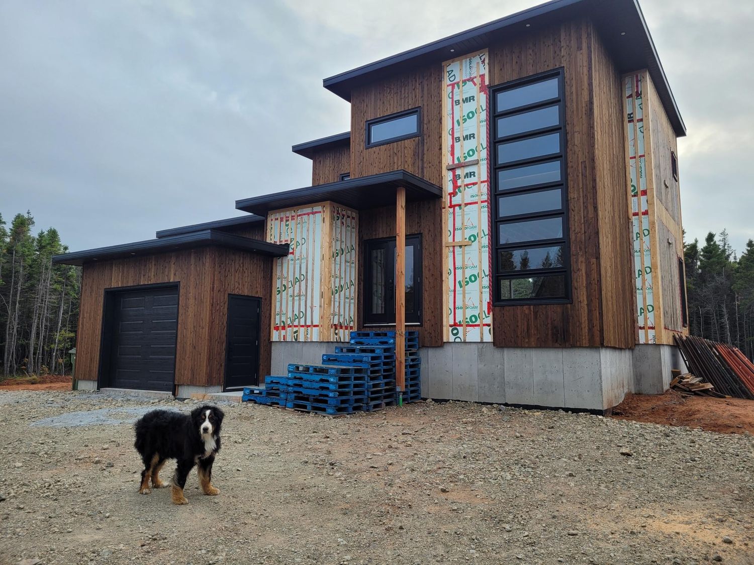 House Exterior from a Single family homes project near Rimouski (Bas-Saint-Laurent) by Cèdre JD Sirois