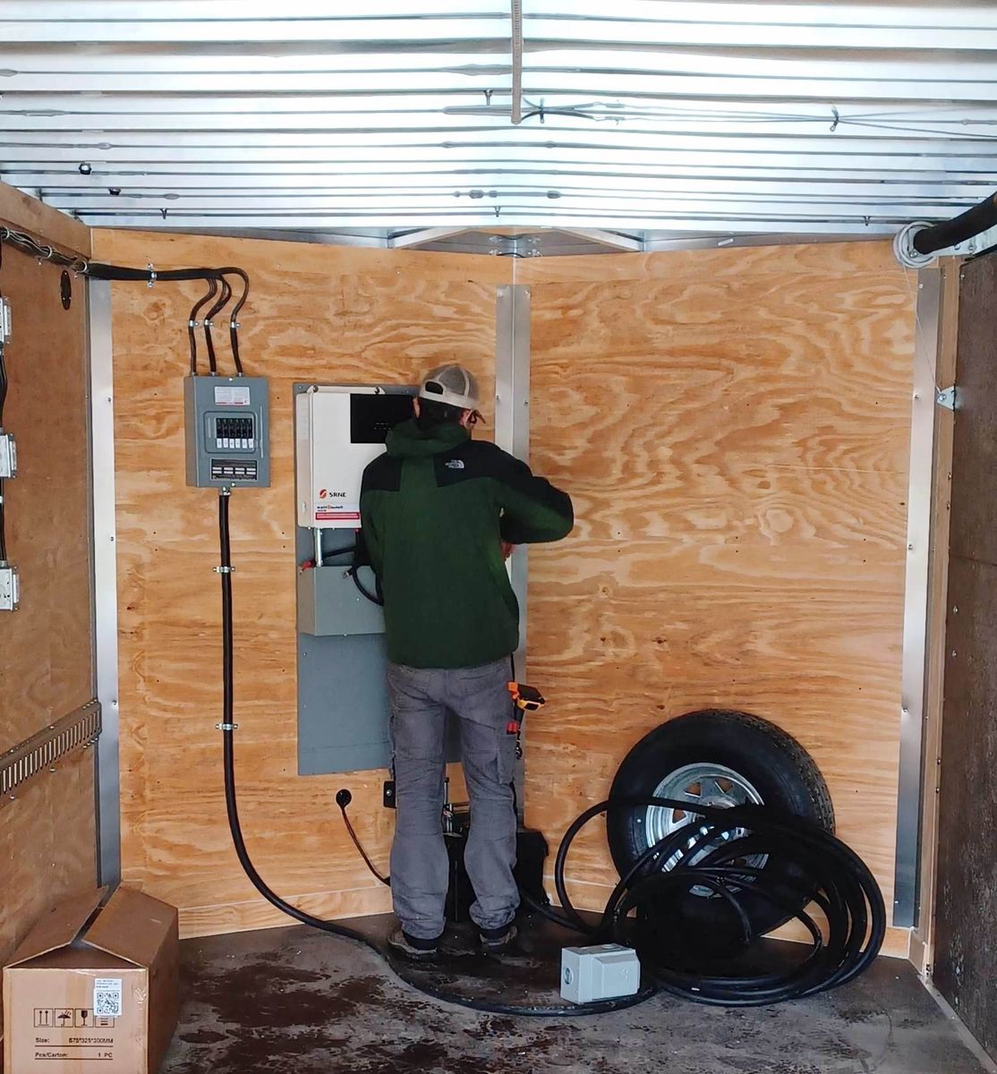 Mécanique du bâtiment d'un projet de Panneaux solaires photovoltaïques près de Gaspésie/Îles-de-la-Madeleine de Alternative Solaire inc.