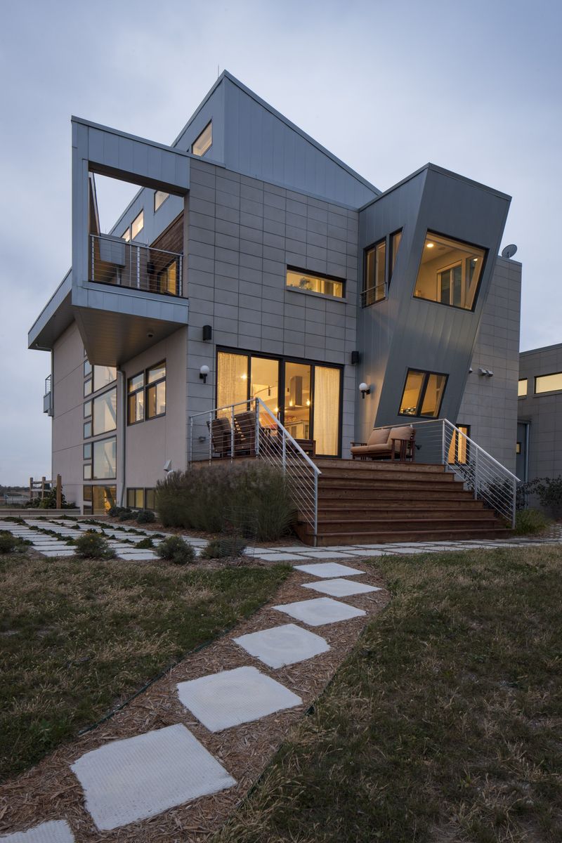 House Exterior from a Single family homes project near Chicago by Mark A. Miller Architects/Builders Inc.