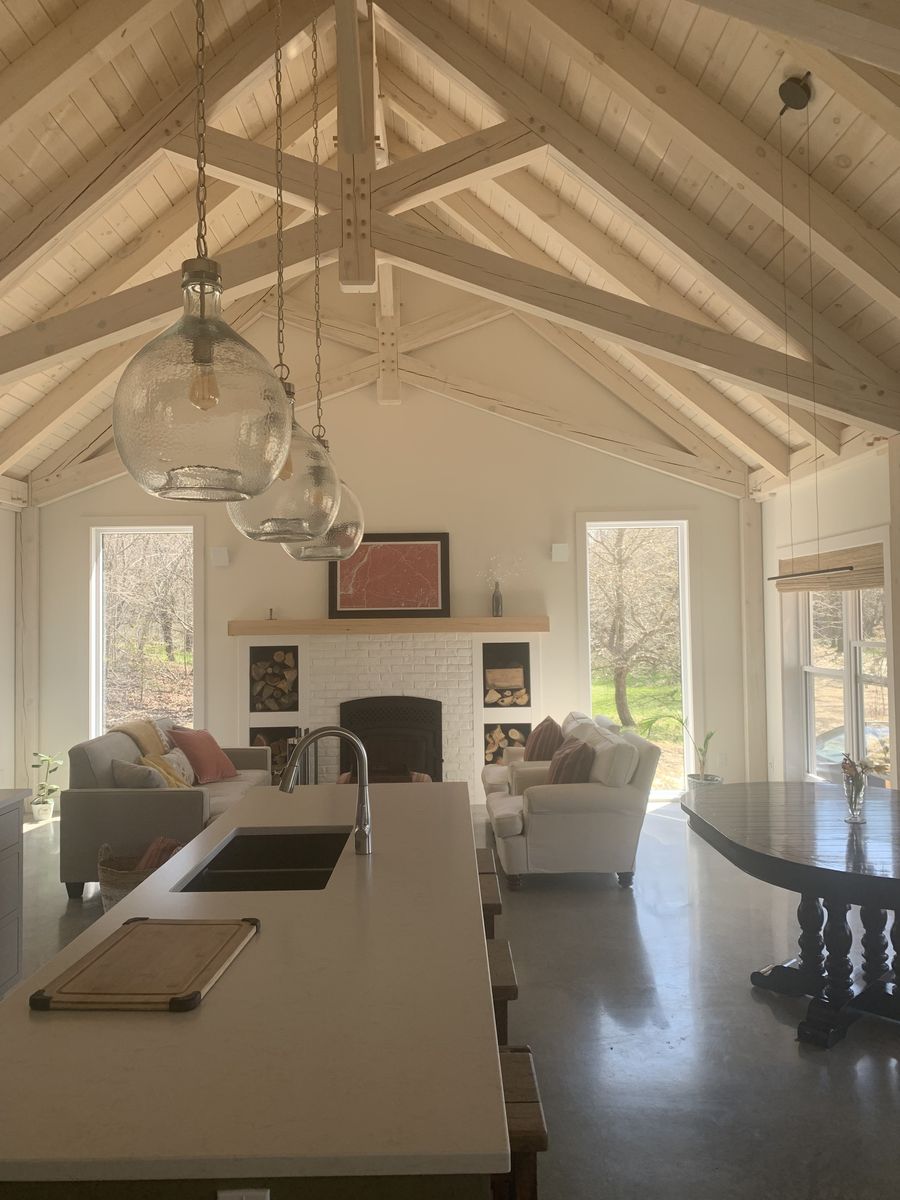 Kitchen from a Solid wood frames project near Sherbrooke (Estrie) by Construction Latulippe