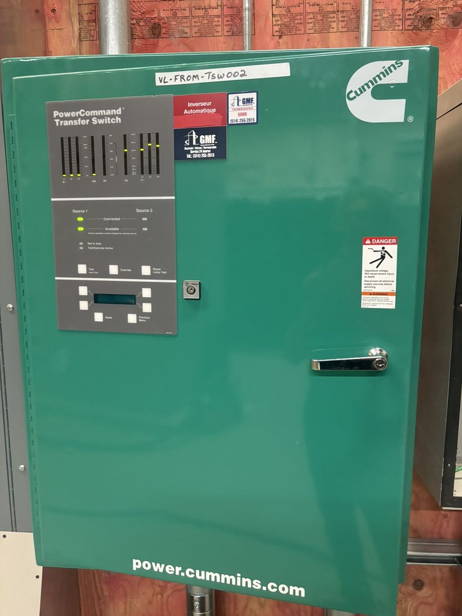 Building mechanicals from a Electrical inputs project near Montreal (Greater Montreal) by GMF Inc