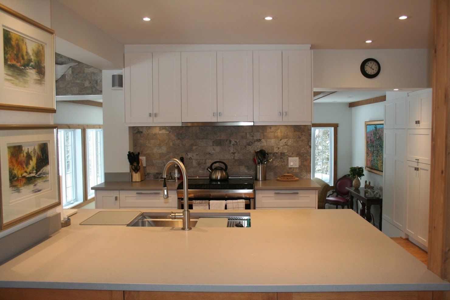 Kitchen from a Single family homes project near Montreal (Greater Montreal) by Ann