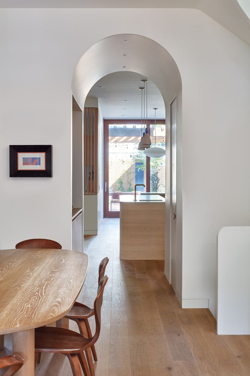 Dining Room from a Home extensions project near Toronto (Greater Toronto) by Dubbeldam Architecture + Design