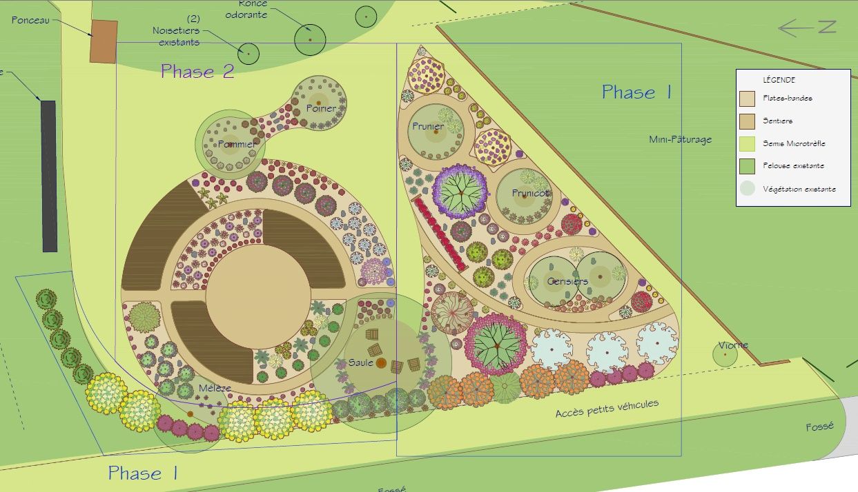 Plan d'aménagement paysager d'un projet de Fleurs, plantes et arbustes extérieur près de Montréal/Laval/Longueuil (Grand Montréal) de Paysage gourmand