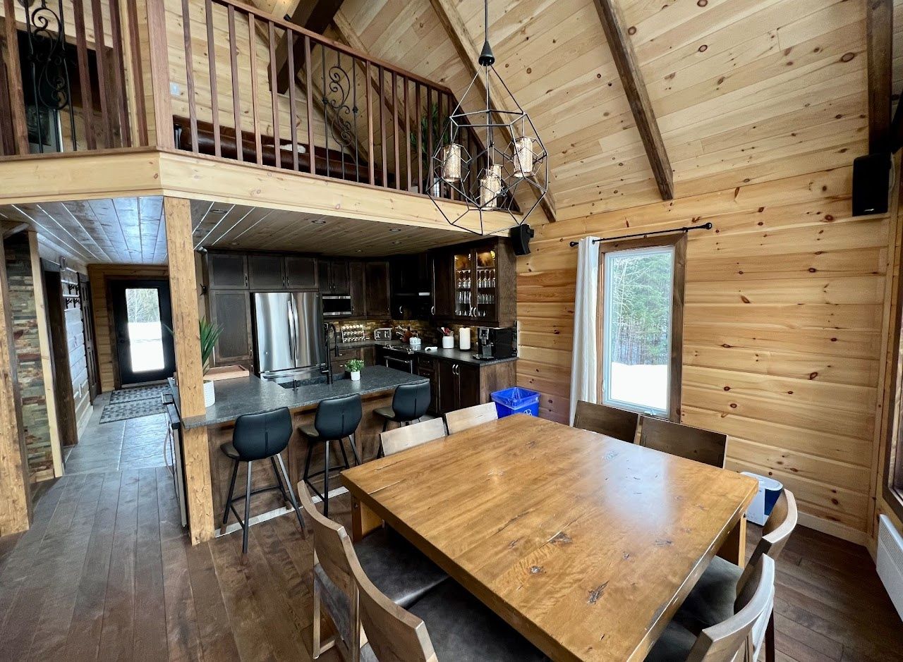 Kitchen from a Prefab and Modular Houses project near Joliette (Lanaudière) by Construction Youri Durand inc.