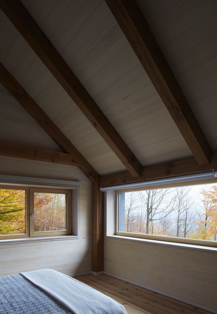 Dormitorio de un proyecto de tipo Viviendas unifamiliares cerca de Sherbrooke (Estrie) por Construction Rocket