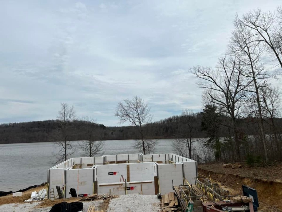 Wall Construction from a ICF Construction project near Louisville by ICF Structures and Concrete Construction