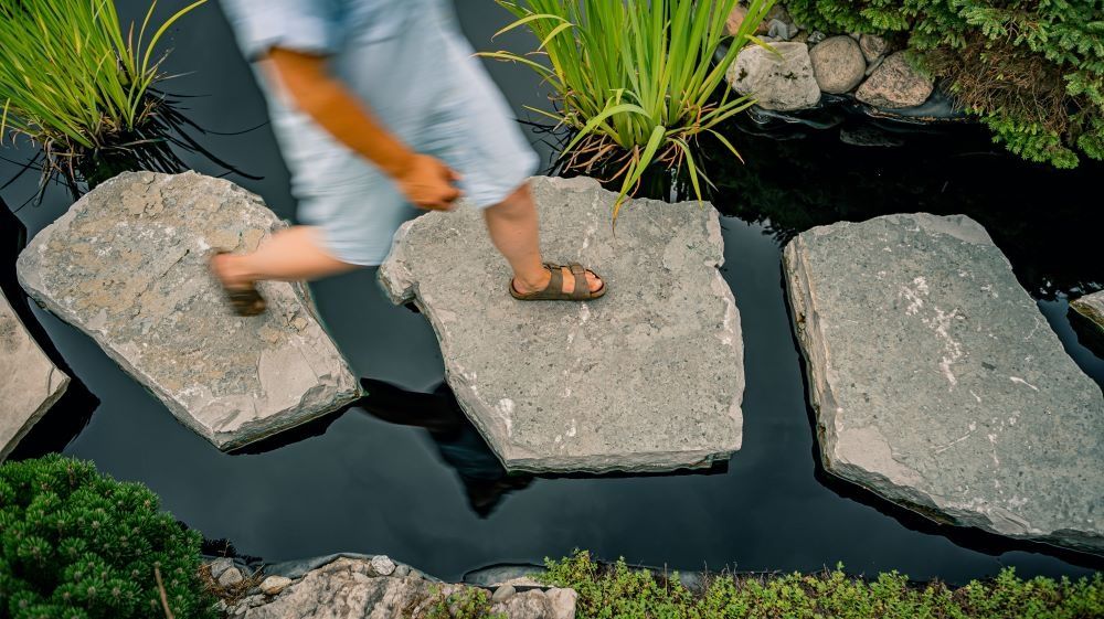 Pool & Natural Pond from a Garden ponds project near Quebec City - Levis by Repères