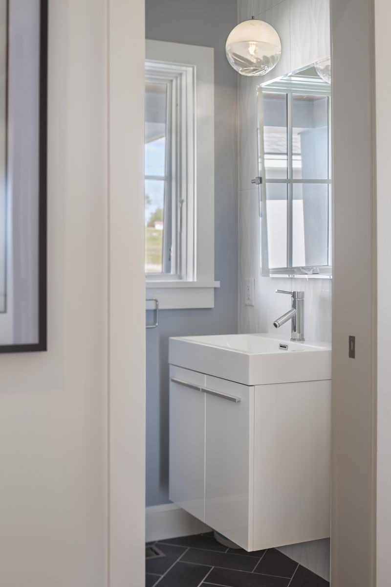 Bathroom from a Single family homes project near Portland by By Design