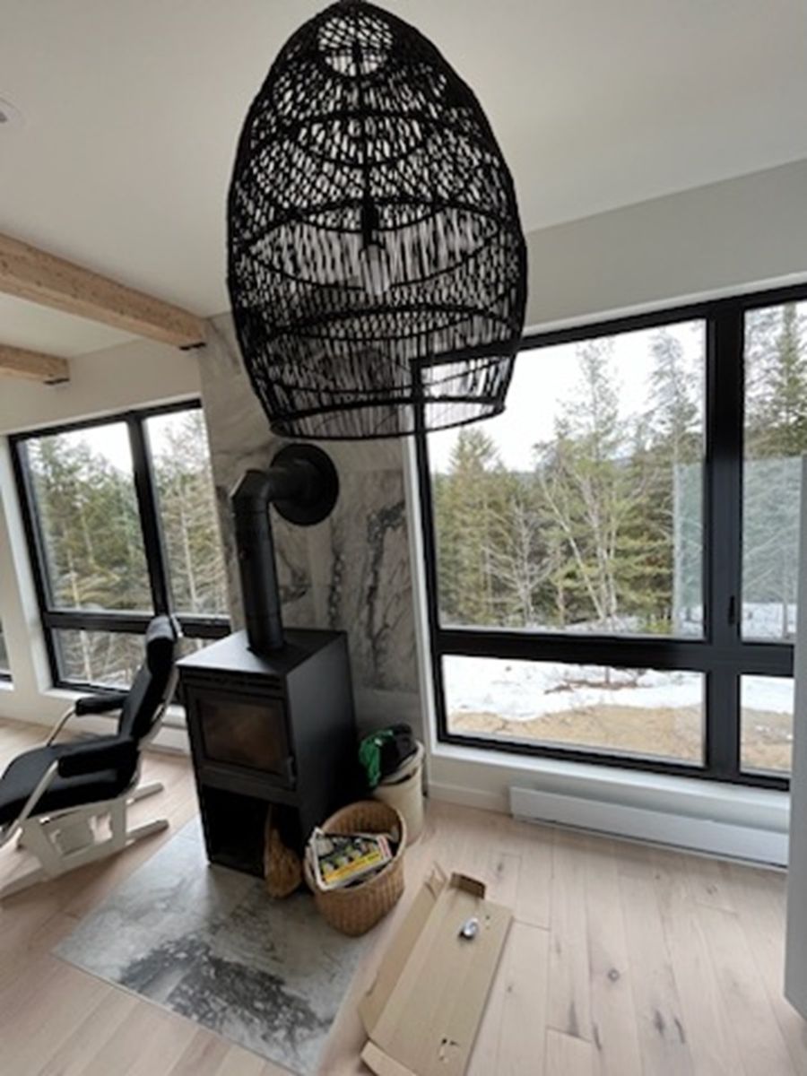 Living Room from a Single family homes project near Joliette (Lanaudière) by Construction Youri Durand inc.