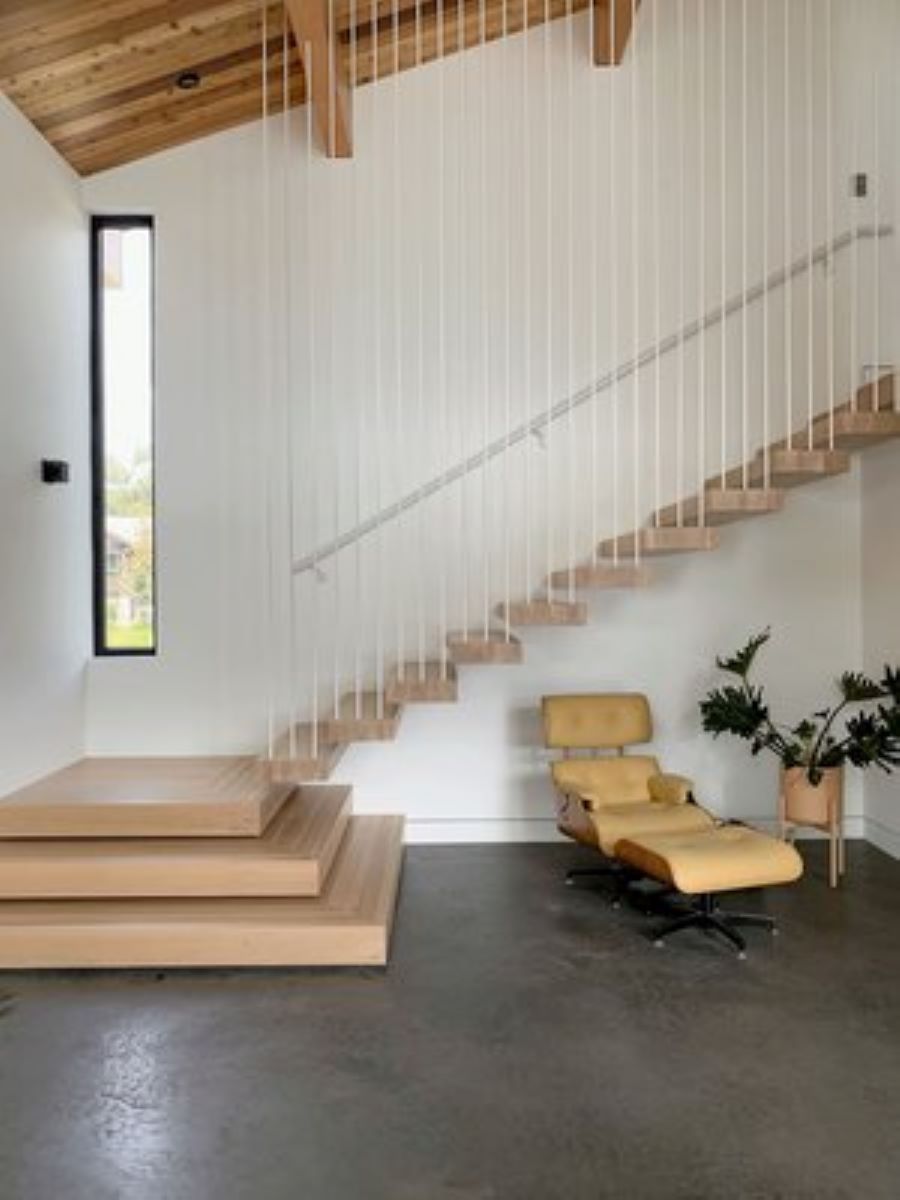 Staircase from a Prefab and Modular Houses project near Abbotsford - Chilliwack - Fraser valley by Adaptive Homes