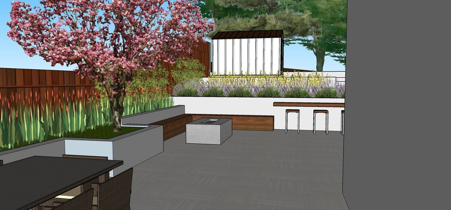 3D Rendering from a Outdoor Kitchens project near San Francisco Bay by Contractors Central
