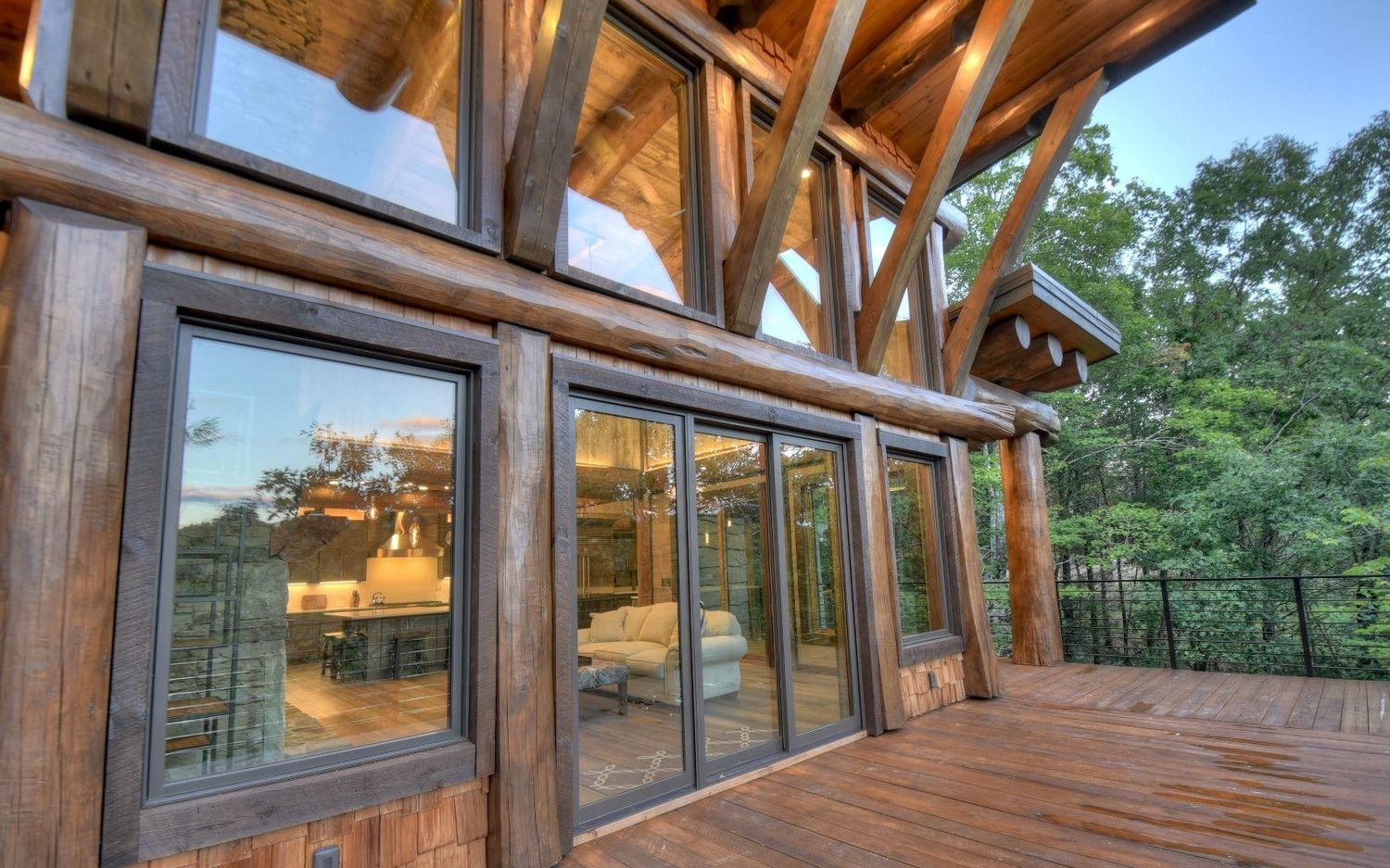  from a Single family homes project near Montreal (Greater Montreal) by Westlogs Handcrafted Log Homes