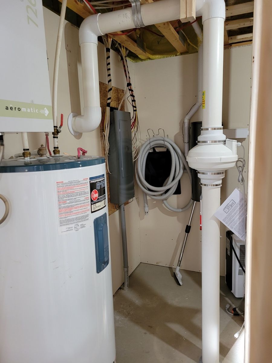 Building mechanicals from a Single family homes project  by Action-Radon.Net Inc.