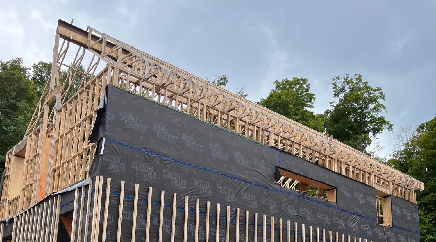 Wall Construction from a Single family homes project near Saint-Jerome (Laurentides) by psb