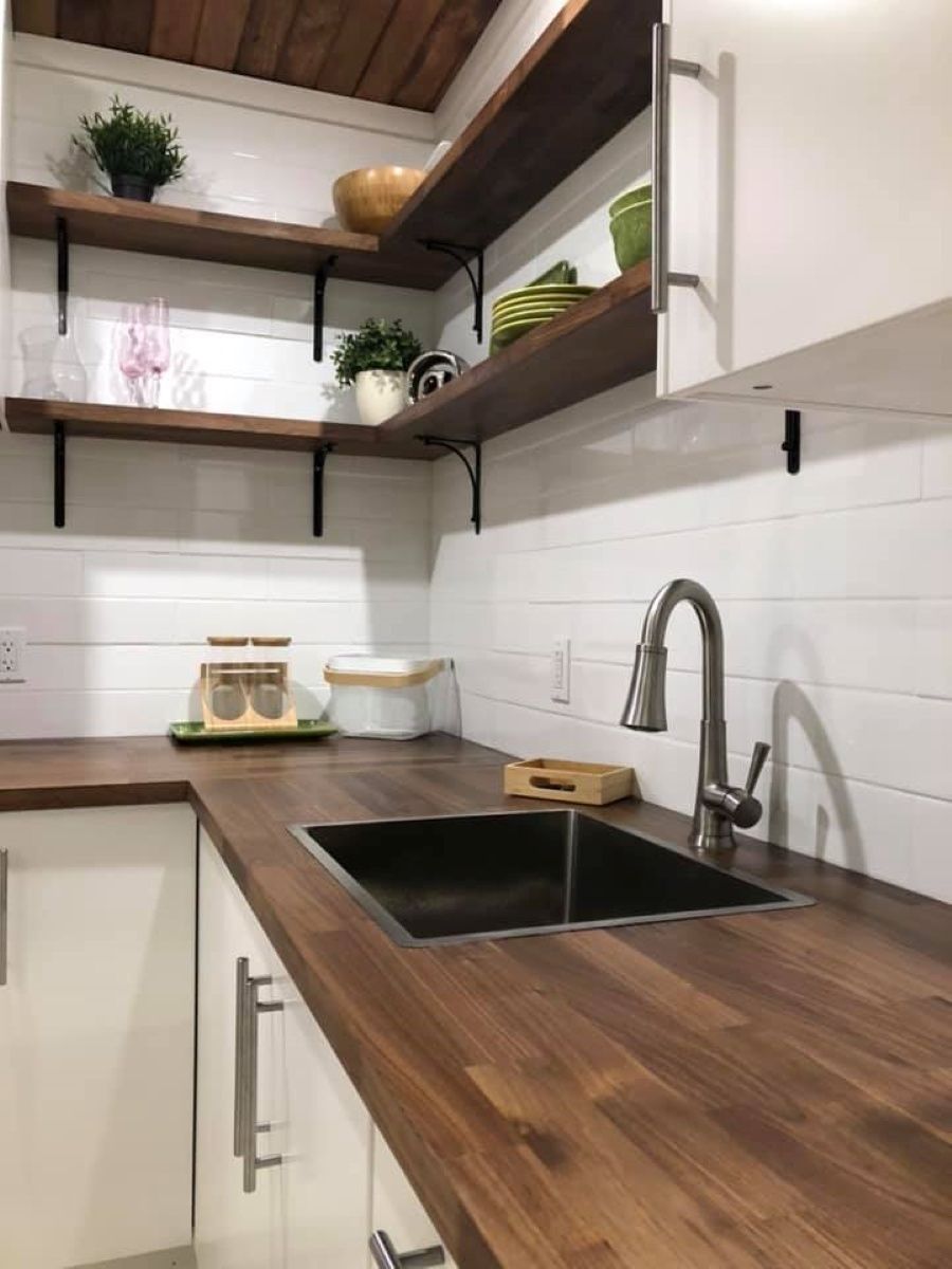 Kitchen from a Tiny Houses project near Barrie by Ilo Tiny Homes