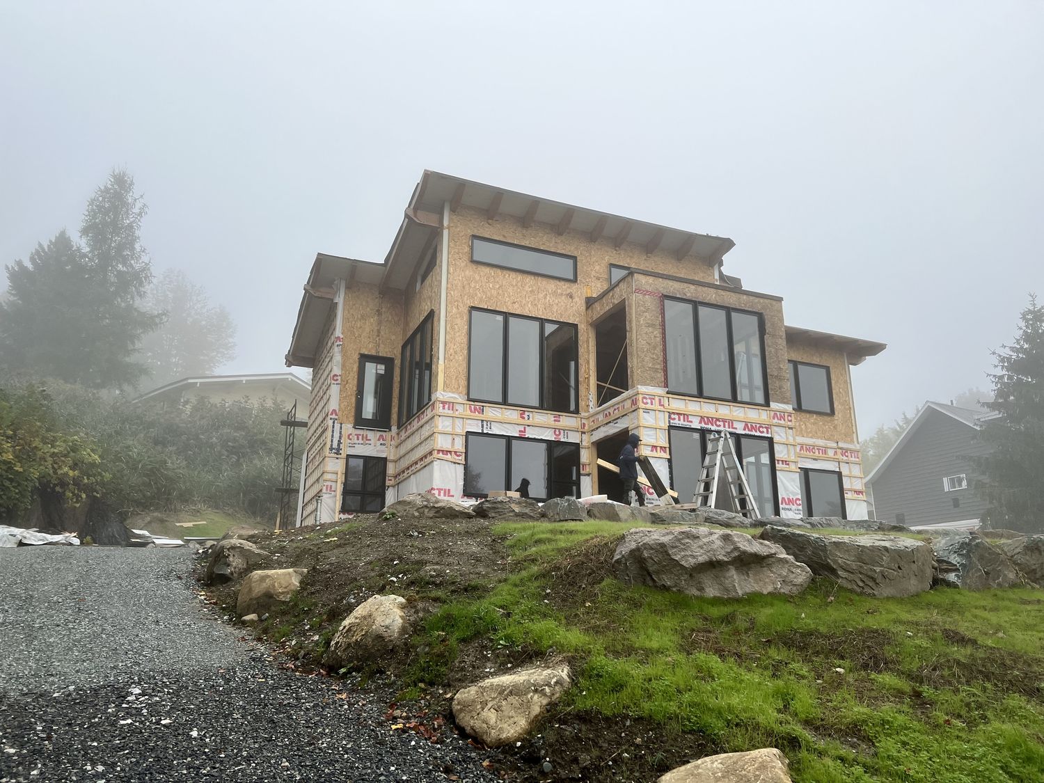 House Construction Exteriors from a Single family homes project near Granby - Bromont - Cowansville by Construction Latulippe