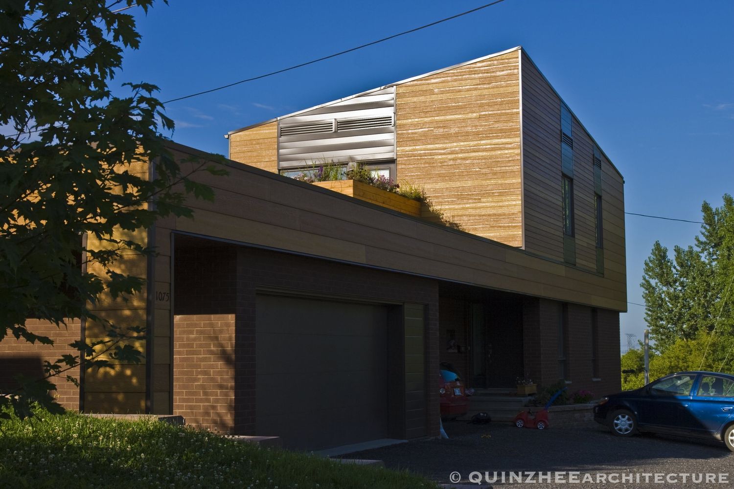 House Exterior from a Accessory Dwelling Units (ADUs) project near Quebec City - Levis by Quinzhee Architecture