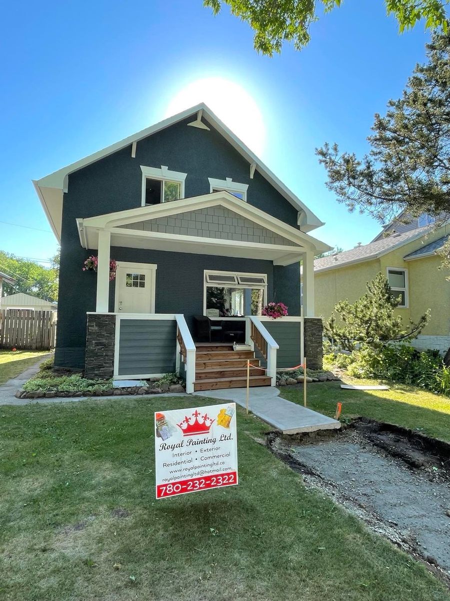 Travaux - Extérieur d'un projet de Peinture extérieure près de Edmonton de Royal Painting Ltd.