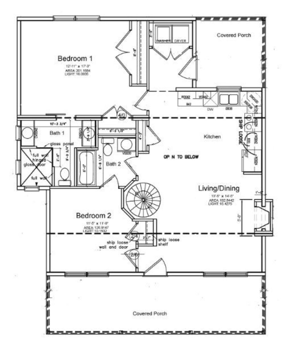 Floor Plan from a Prefab and Modular Houses project near Atlanta by Impresa Modular