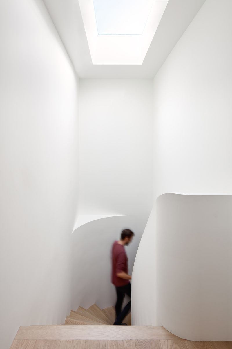 Staircase from a Home extensions project near Toronto (Greater Toronto) by Dubbeldam Architecture + Design