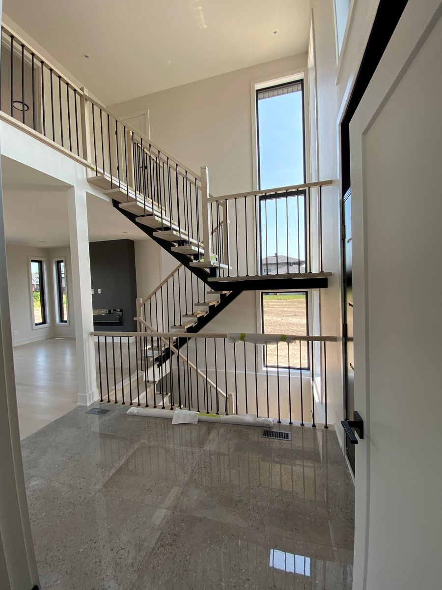 Staircase from a Single family homes project near Granby - Bromont - Cowansville by GAÉTAN SIROIS CONSTRUCTION INC