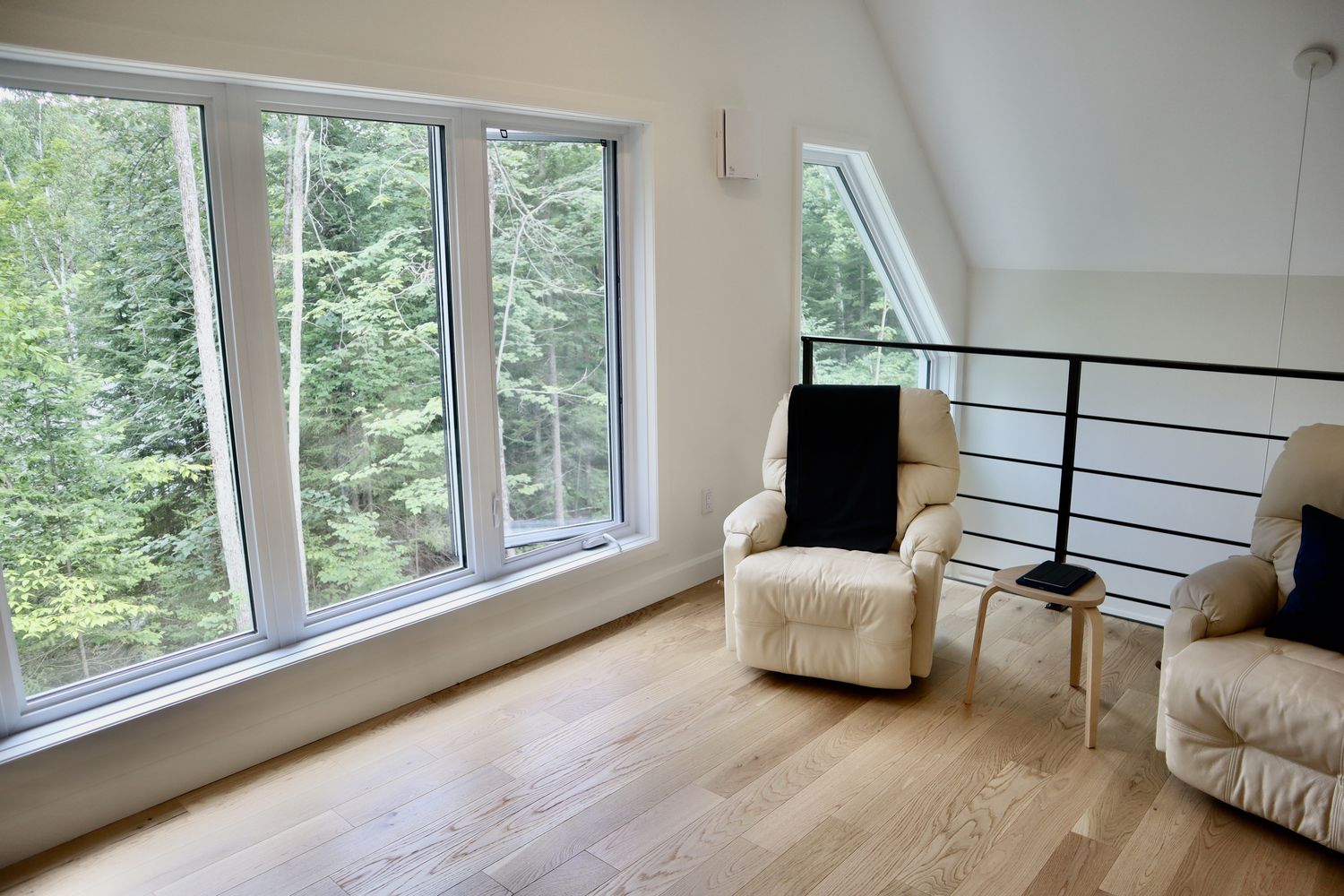 Sala de un proyecto de tipo Viviendas unifamiliares cerca de Gatineau (Outaouais) por Architectura EcoConcepts