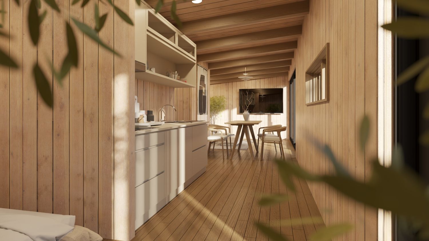 Renderizado en 3D de un proyecto de tipo Casas Prefabricadas y modulares cerca de Ciudad de Quebec - Lévis por PakVille