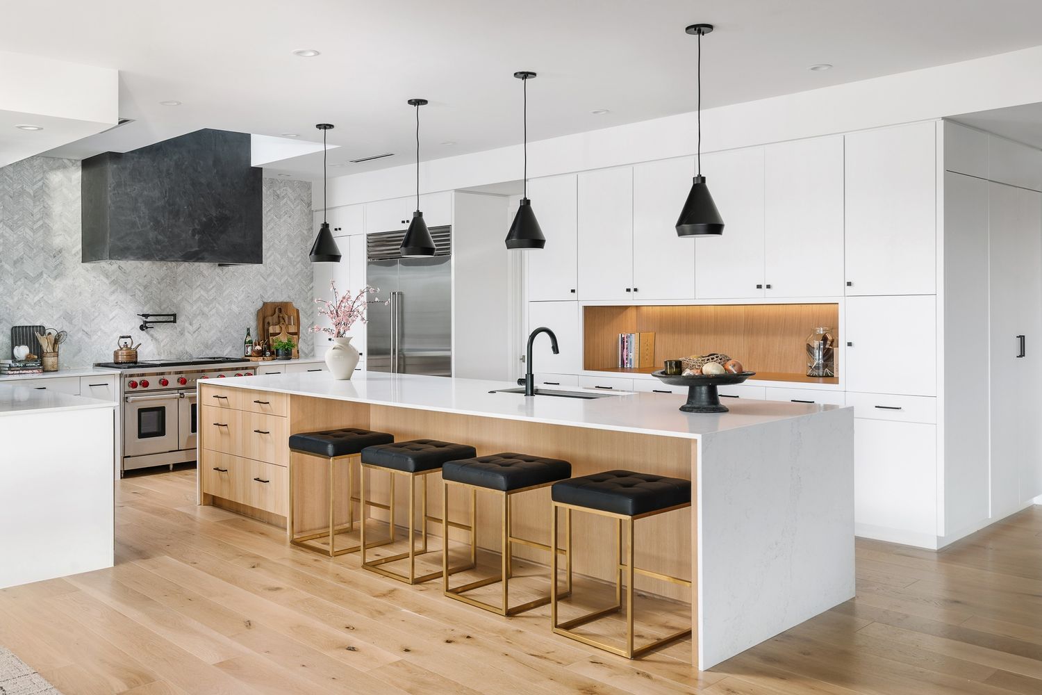 Cuisine d'un projet de Maisons unifamiliales près de Austin de Clark Richardson Architects