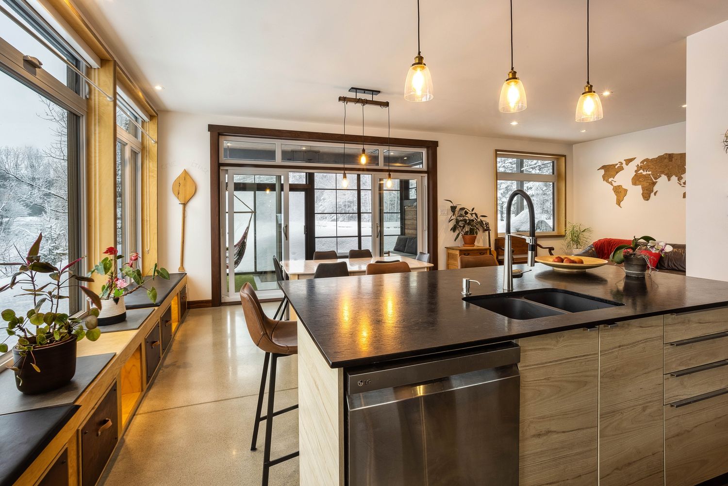 Cocina de un proyecto de tipo Diseño de interiores y distribución cerca de Ciudad de Quebec - Lévis por Écoconcept