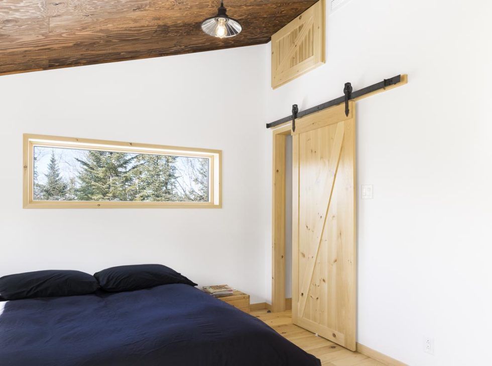 Dormitorio de un proyecto de tipo Viviendas unifamiliares cerca de Saint-Jérôme (Laurentides) por Construction Larix Inc.