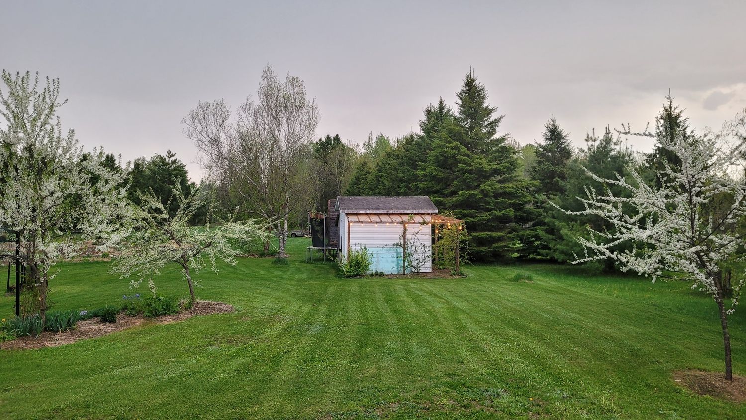 Backyard from a Landscaping project near Quebec City - Levis by AgroME-Consultant