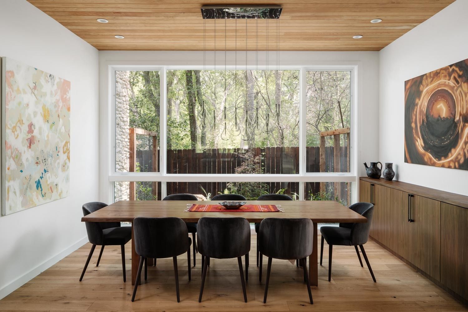 Dining Room from a Single family homes project near Austin by Clark Richardson Architects