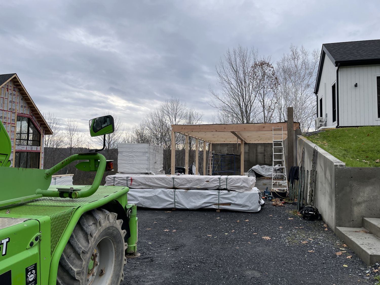 House Construction Exteriors from a Single family homes project near Sherbrooke (Estrie) by Construction Latulippe