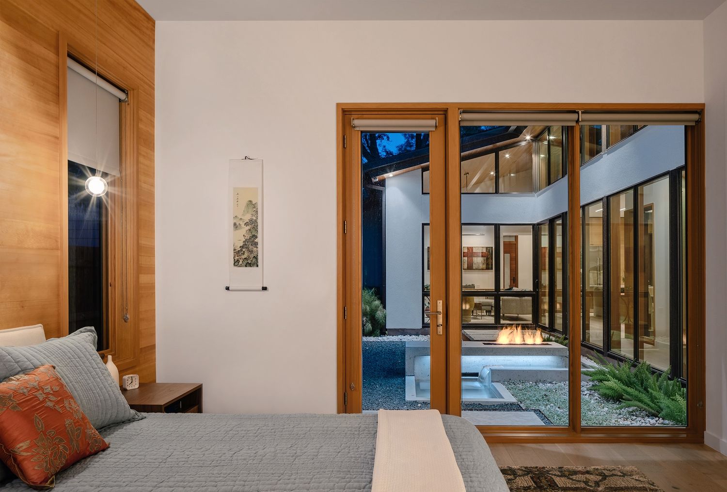 Bedroom from a Single family homes project near Austin by Clark Richardson Architects