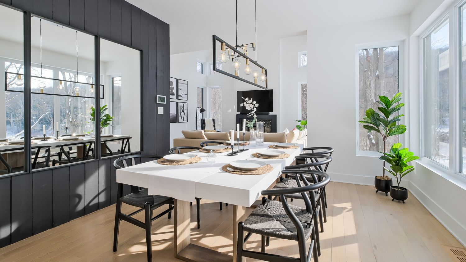 Dining Room from a Single family homes project near Saint-Jerome (Laurentides) by Les Constructions Raymond et Fils