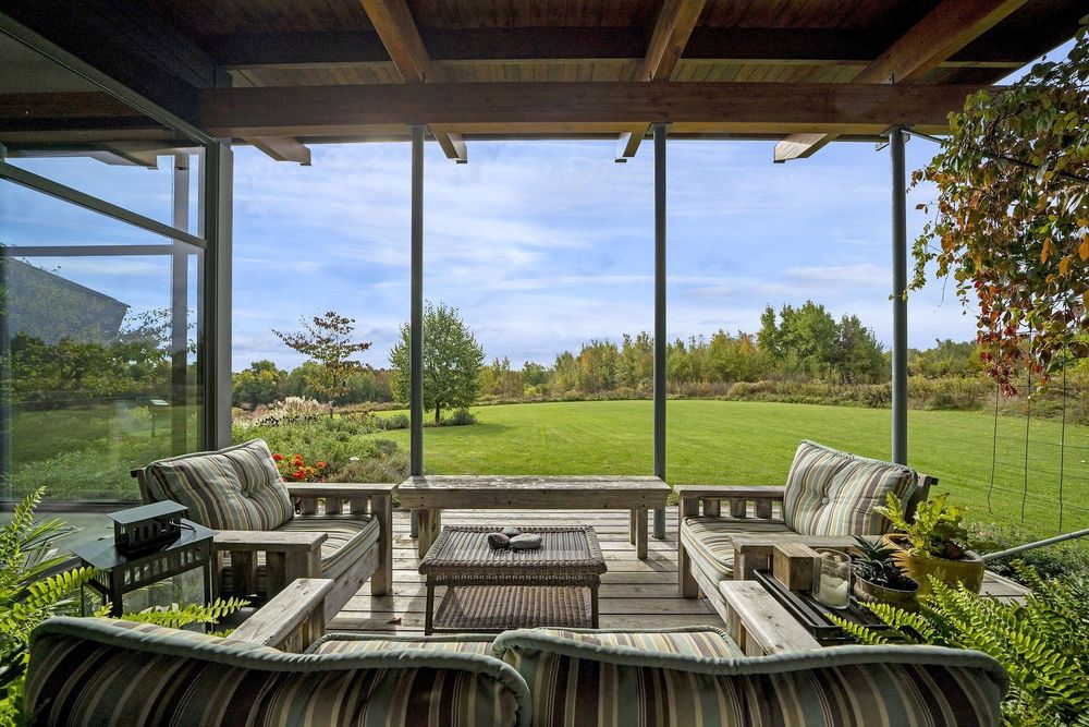 View of Exceptional Passive Solar Home for Sale in Erin Near Toronto Ontario ...