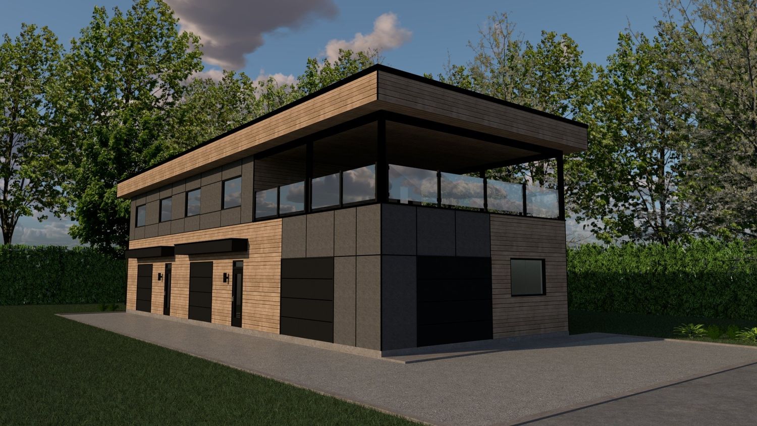 3D Rendering from a Energy modelings project near Quebec City - Levis by Thibodeau - Design & Conception
