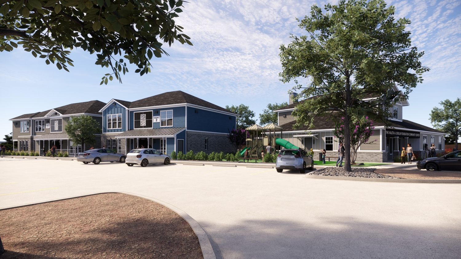 Renderizado en 3D de un proyecto de tipo Condominios, apartamentos cerca de Dallas - Fort Worth por PJD Architecture