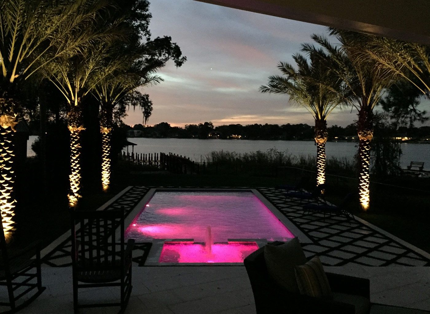 Pool & Natural Pond from a Single family homes project near Orlando by Turning Leaf Construction