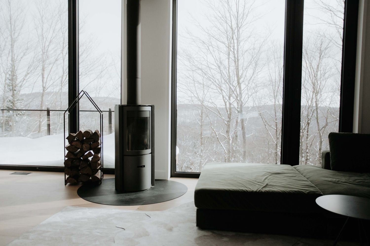 Dormitorio de un proyecto de tipo Viviendas unifamiliares cerca de Saint-Jérôme (Laurentides) por Toundra construction