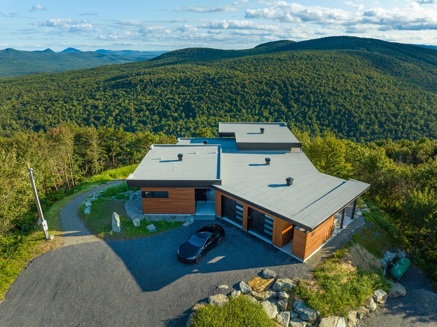 Aerial view from a Single family homes project near Montreal (Greater Montreal) by Belvedair
