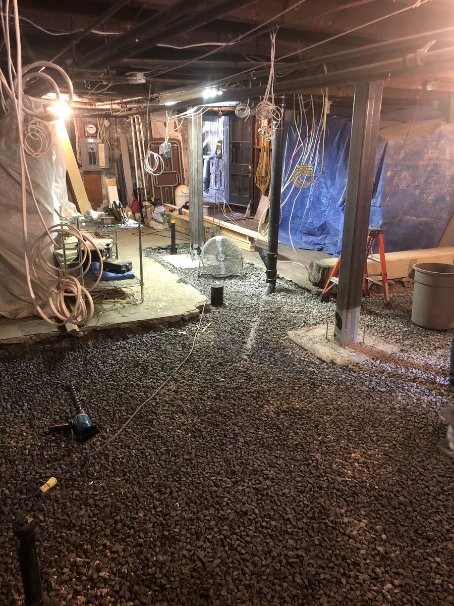Cimientos y espacios de arrastre de un proyecto de tipo Viviendas unifamiliares cerca de Montreal (Gran Montreal) por Les Constructions du Patrimoine J.S. INC.