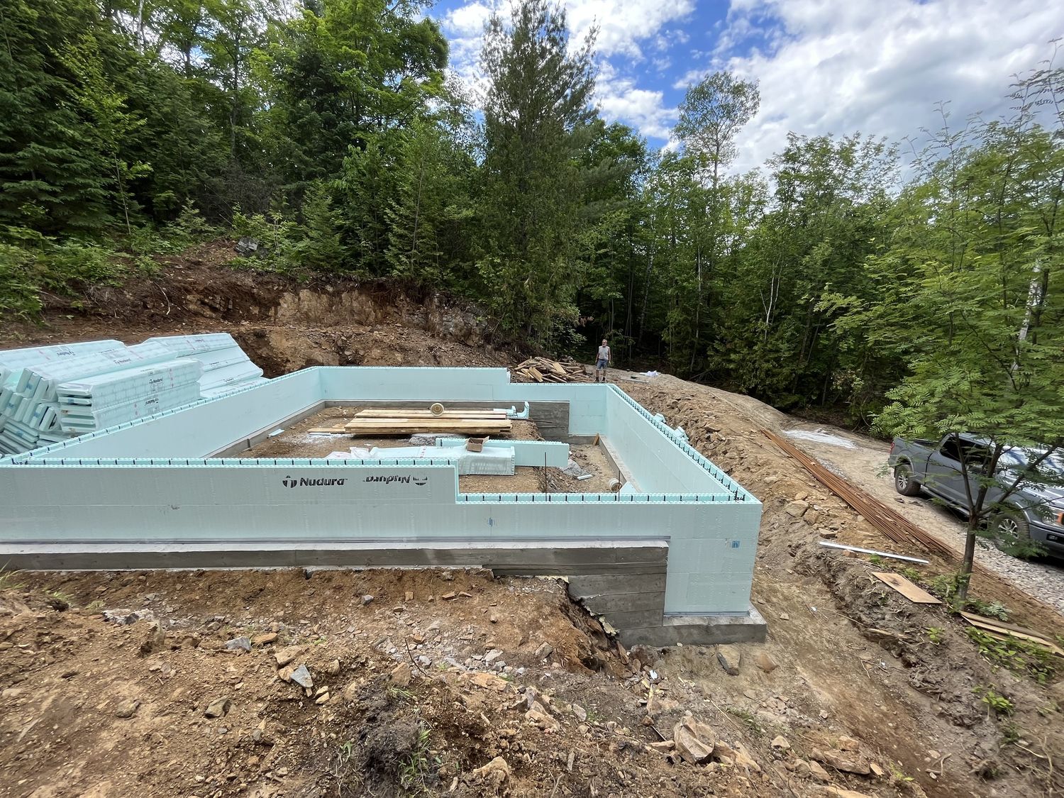 Wall Construction from a Single family homes project near Gatineau (Outaouais) by Dsconstruction
