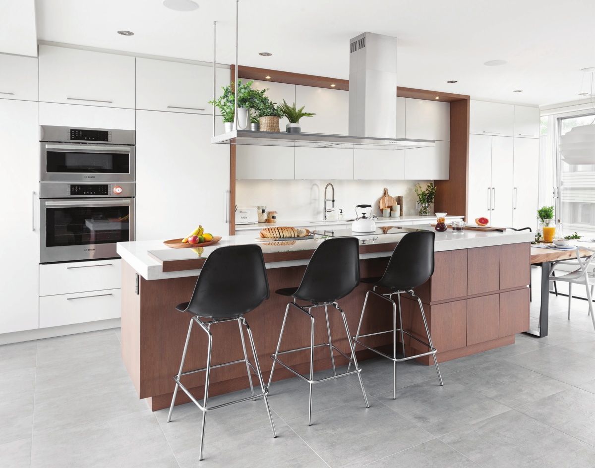 Kitchen from a Condos, apartments project near Quebec City - Levis by Vallée Atelier | design d'intérieur écoresponsable