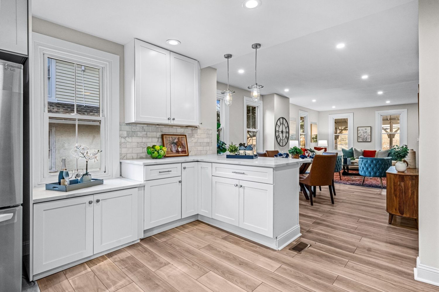 Kitchen from a Flooring project near Pittsburgh by Luxury Home Improvements